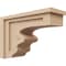 Ekena Millwork 6"W x 18"D x 12"H Classic Highland Rough Cedar Woodgrain TimberThane Corbel, Primed Tan CORUR06X18X12HLDRCPR - alternate 1